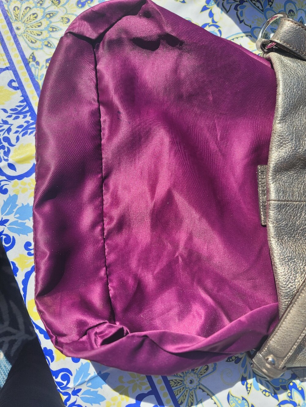 Coach Madison Isabelle Metallic Leather Slouchy Hobo 2012 - Picture 7 of 16